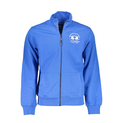 La Martina Blue Cotton Sweatshirt