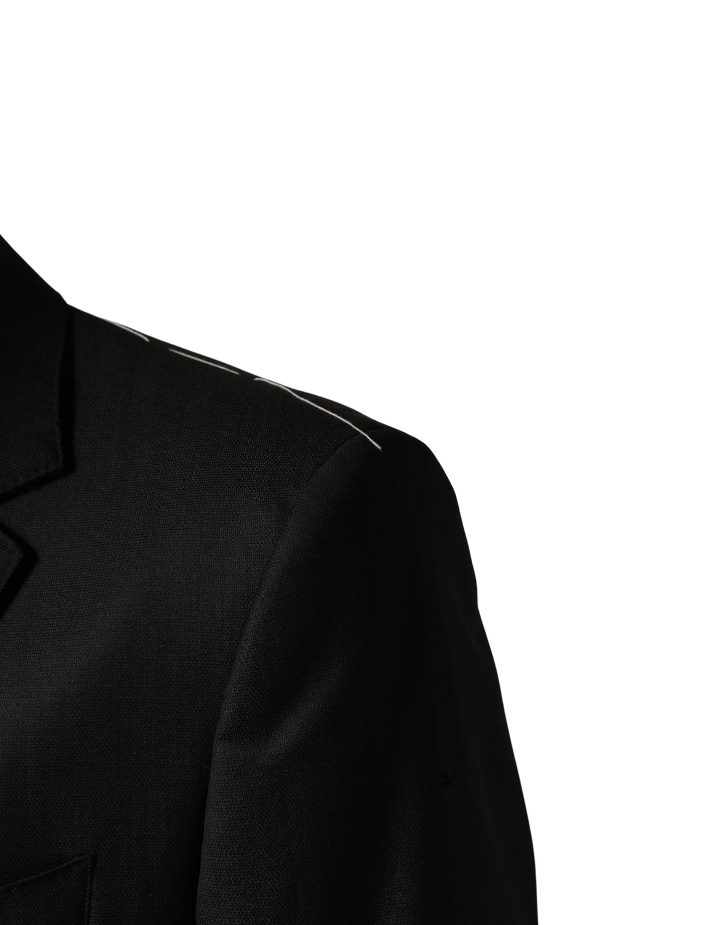 Dolce & Gabbana Black Wool 2 Buttons Formal 2 Piece Suit