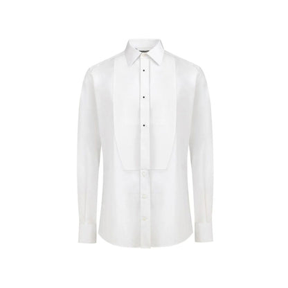 Dolce & Gabbana White Cotton Dress Shirt
