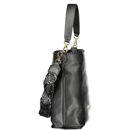Mario Valentino Black Polyethylene Handbag