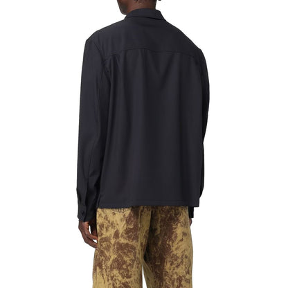 Lemaire Black Virgin Wool Coat