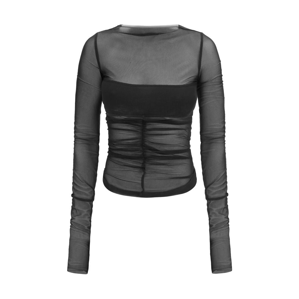 Rick Owens Black Nylon Shirt