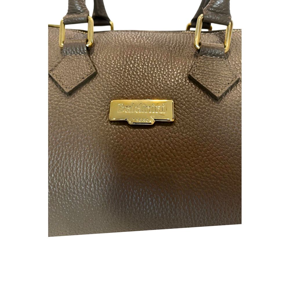 Baldinini Trend Brown Cowhide Shoulder Bag