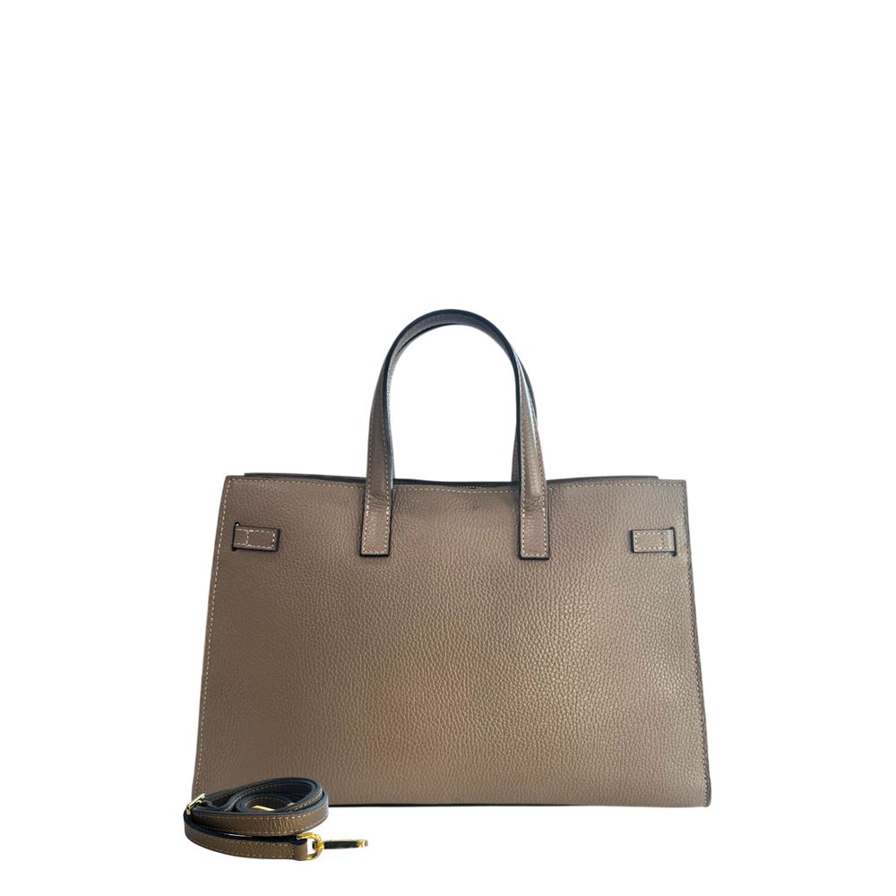 Baldinini Trend Brown Cowhide Shoulder Bag
