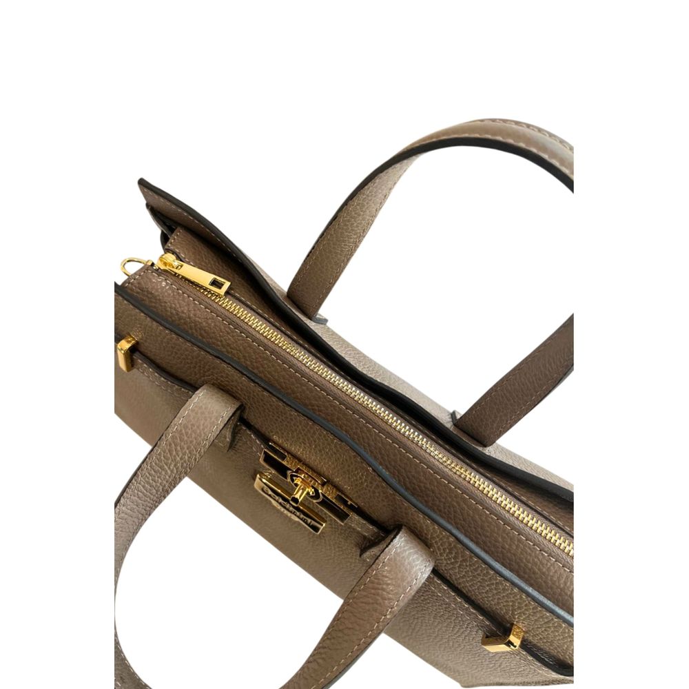 Baldinini Trend Brown Cowhide Shoulder Bag