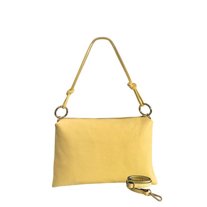 Baldinini Trend Bicolor Cowhide Clutch Bag