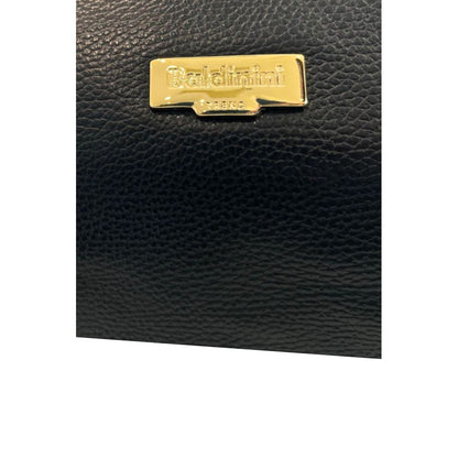 Baldinini Trend Black Cowhide Shoulder Bag