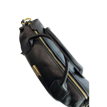 Baldinini Trend Black Cowhide Shoulder Bag