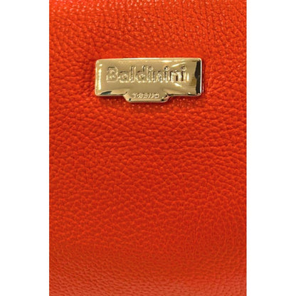 Baldinini Trend Orange Cowhide Shoulder Bag