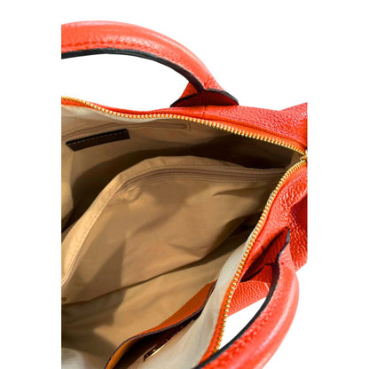Baldinini Trend Orange Cowhide Shoulder Bag