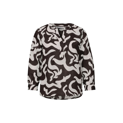 Street One Brown Linen Blouse