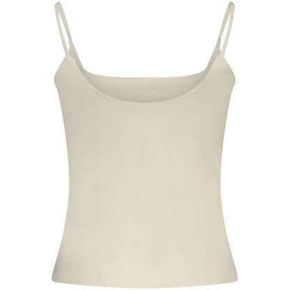 Guess Jeans White Cotton Tank Tops