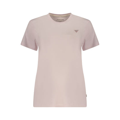 Guess Jeans Pink Cotton T-Shirt