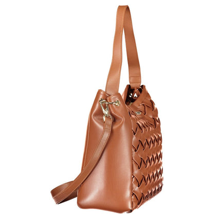 Mario Valentino Brown Polyethylene Handbag