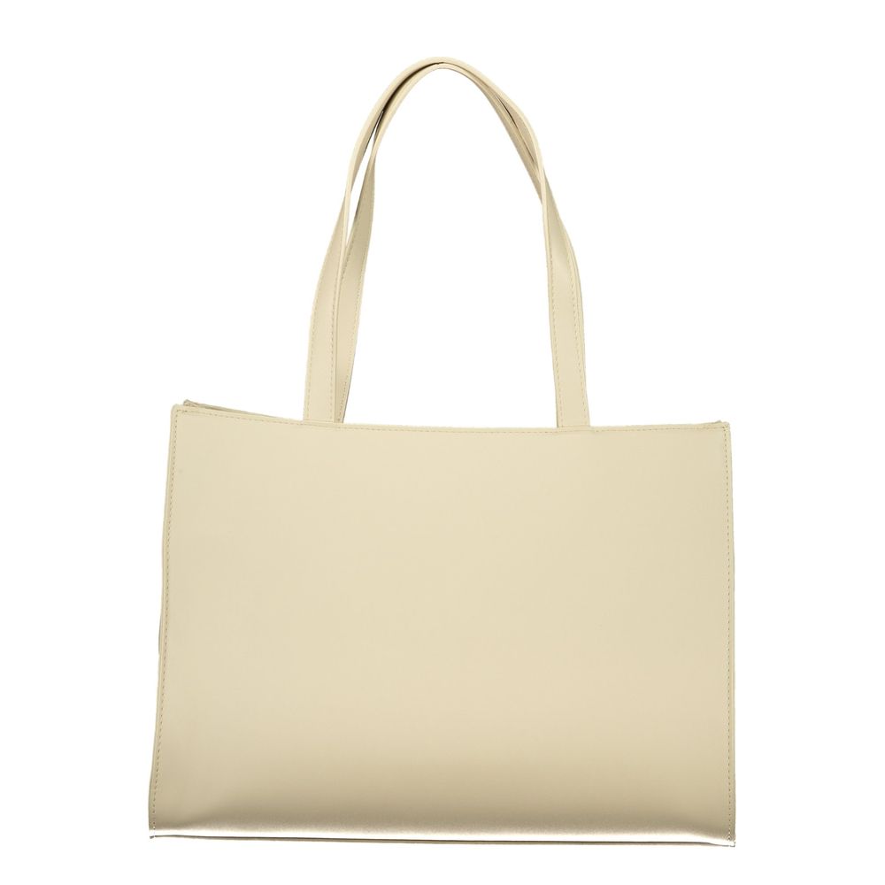 Mario Valentino Beige Polyethylene Handbag