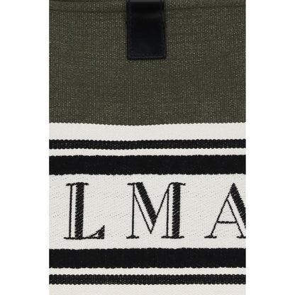 Balmain Black Cotton Handbag