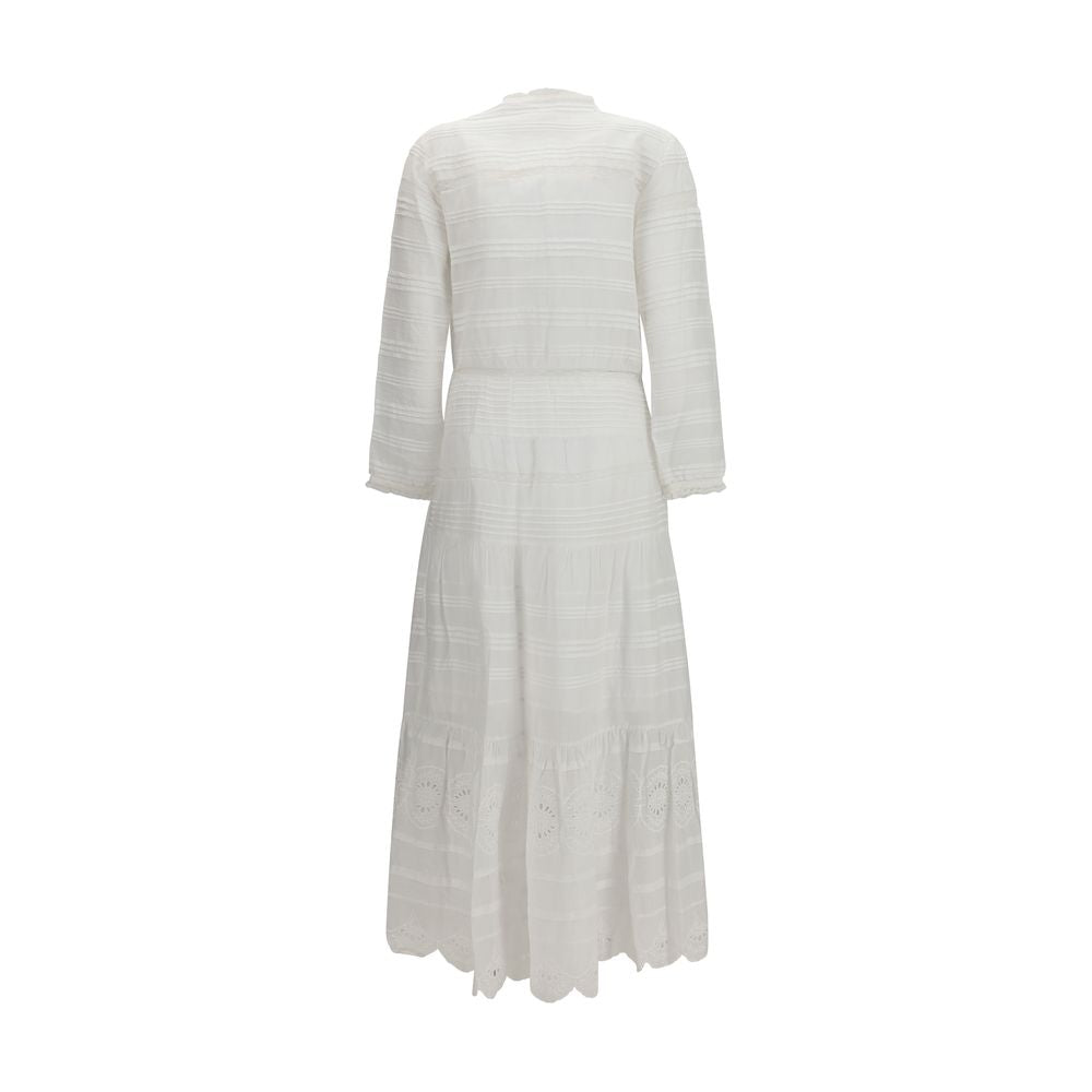 Marant Etoile White Cotton Casual Dress