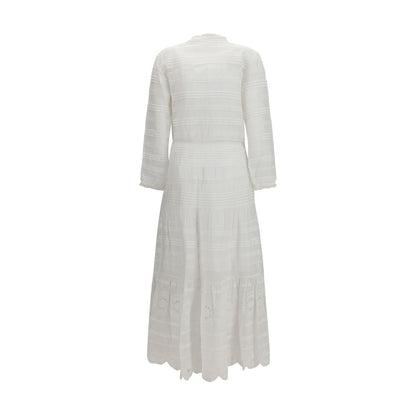 Marant Etoile White Cotton Casual Dress