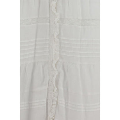 Marant Etoile White Cotton Casual Dress