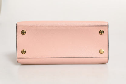 Louis Vuitton Pink and Black Leather City Steamer Leather Handbag