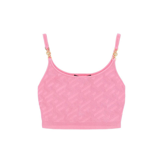 Versace Multicolor Elastane Tank Tops