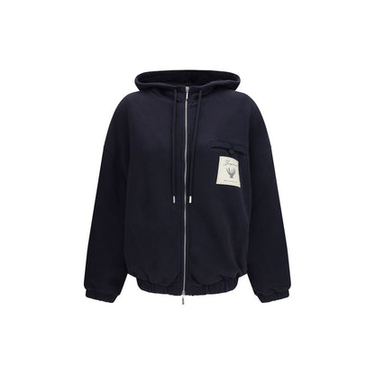 Jacquemus Blue Cotton Sweatshirt