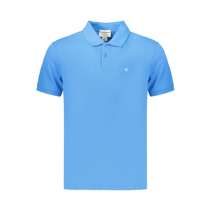 Calvin Klein Azure Cotton Men's Polo Shirt