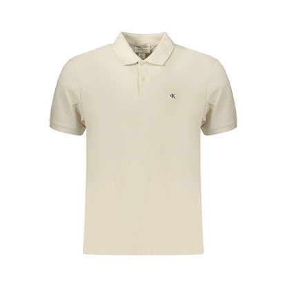 Calvin Klein Beige Cotton Men's Polo