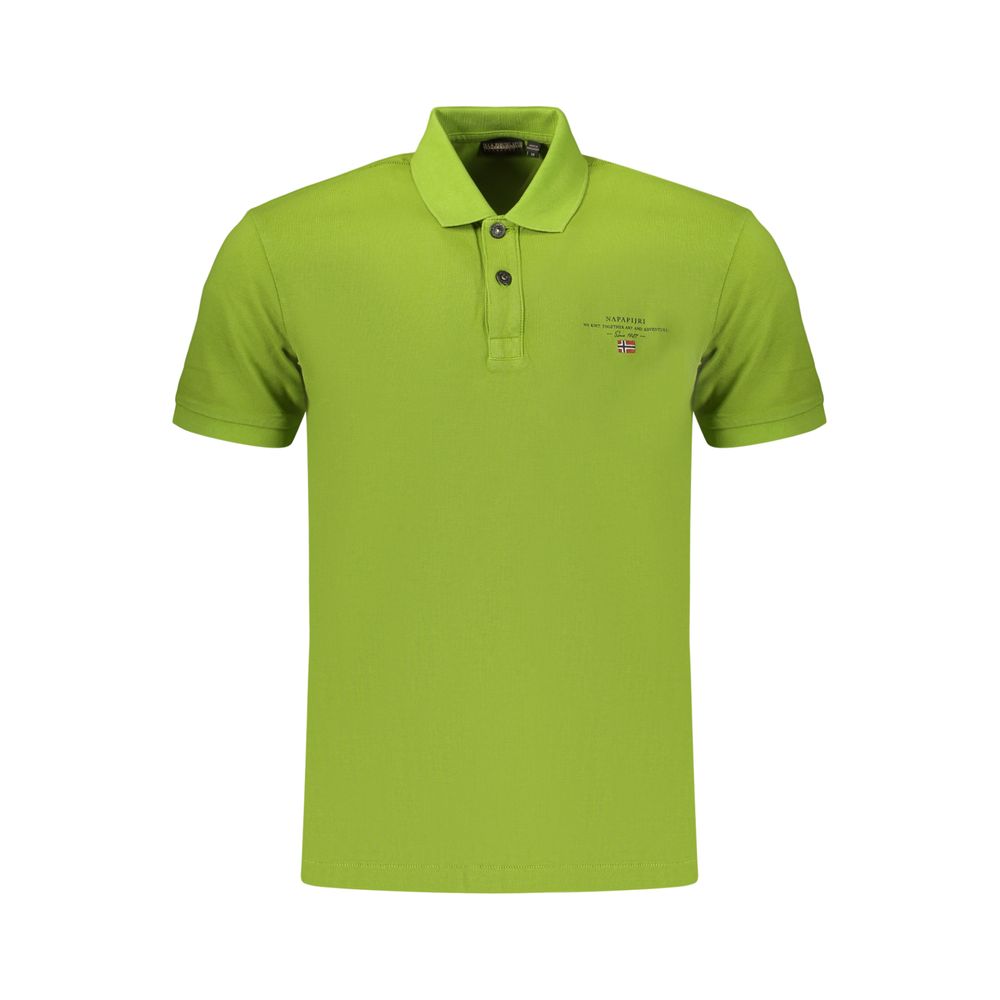 Napapijri Green Cotton Men's Polo Shirt