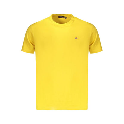 Napapijri Yellow Cotton Menswear T-Shirt