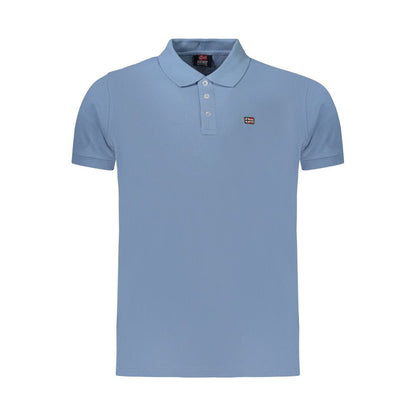 Norway 1963 Azzurro Cotton Mens Polo