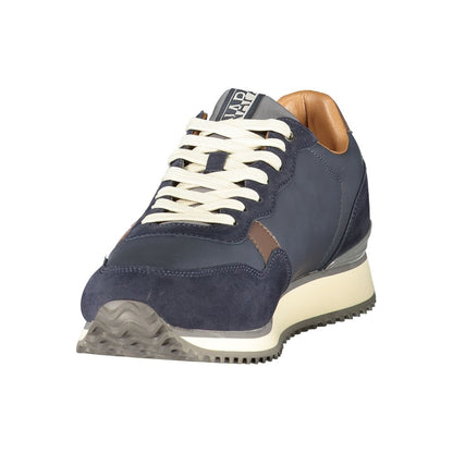 Napapijri Blue Polyester Athletic Sneakers