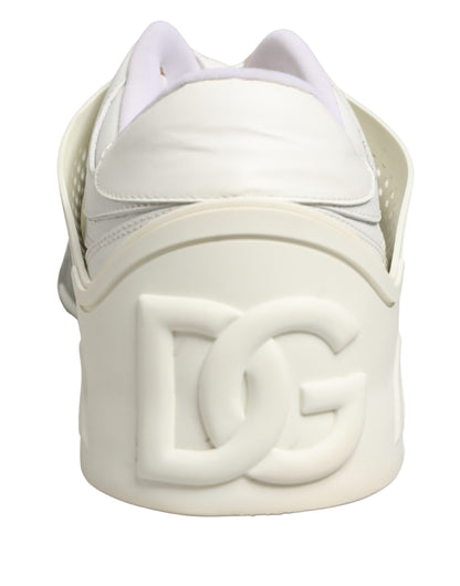 Dolce & Gabbana White Low Top Custom 2.Zero Sneakers Shoes