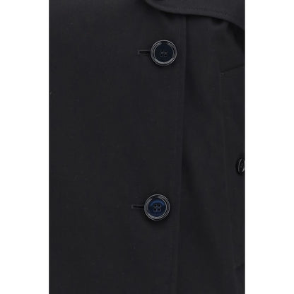 Burberry Black Cotton Trench Coat