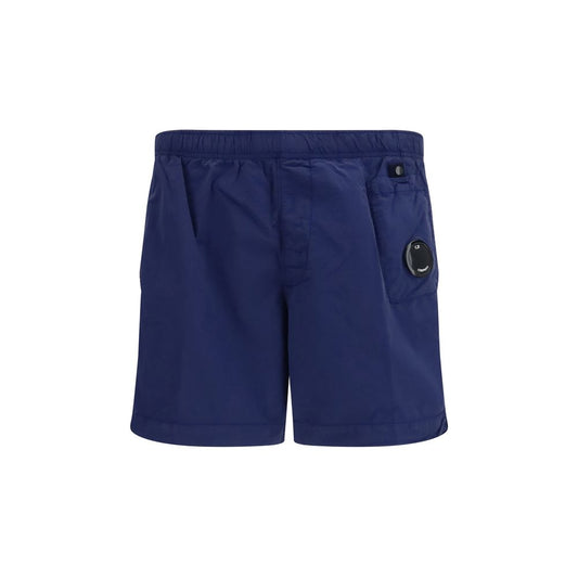C.P. Company Blue Nylon Short And Mini Shorts