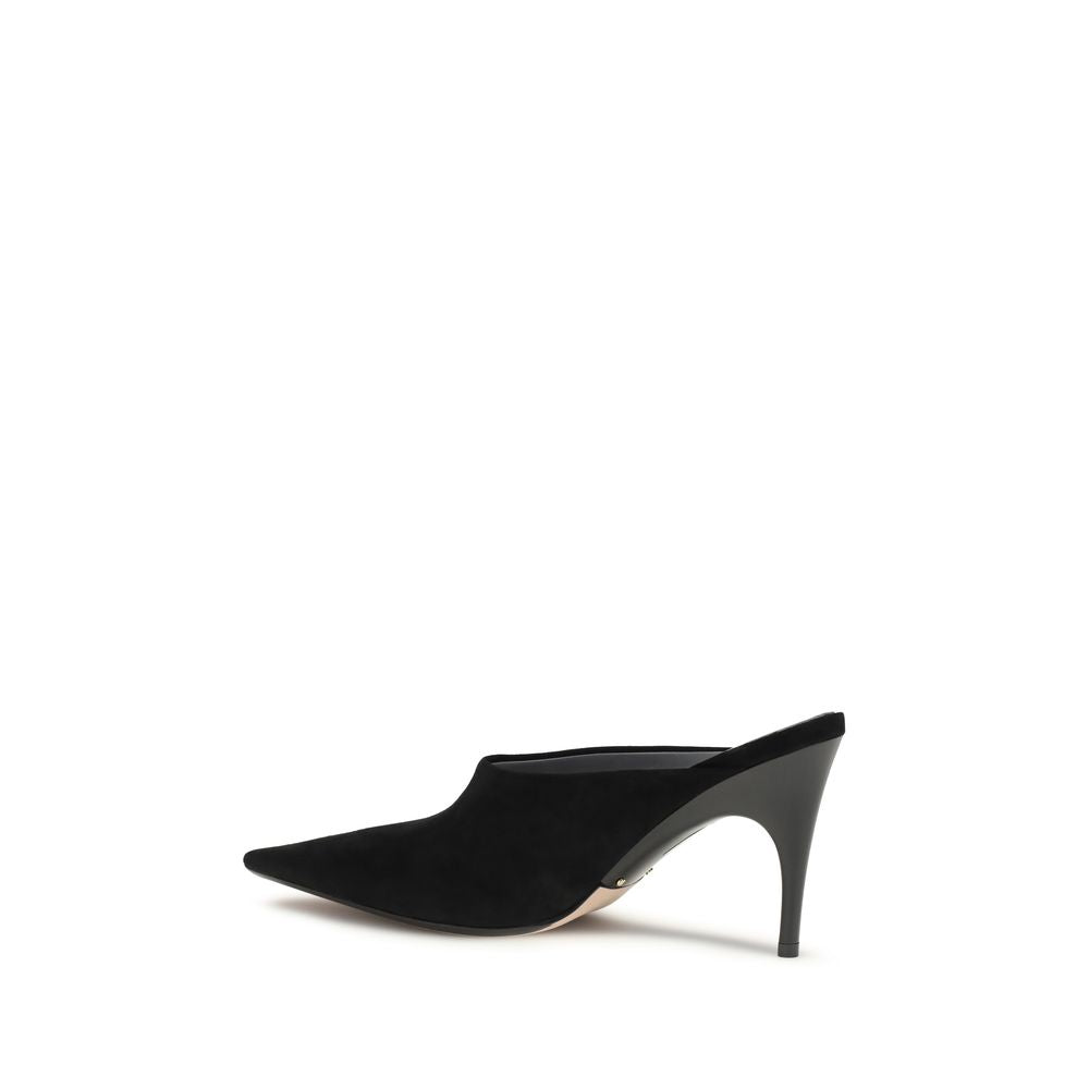 Balenciaga Black Suede Leather High Heel Pumps