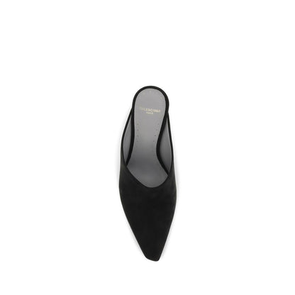 Balenciaga Black Suede Leather High Heel Pumps