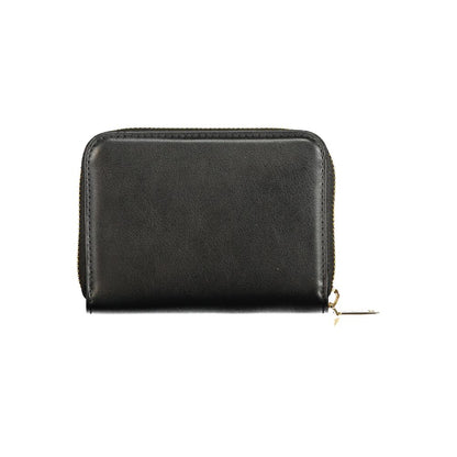 Mario Valentino Black Polyurethane Women's Wallet