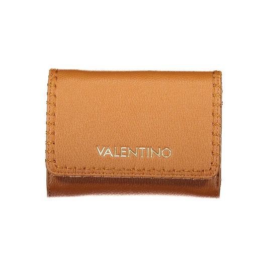 Mario Valentino Brown Polyurethane Women's Wallet Accessory