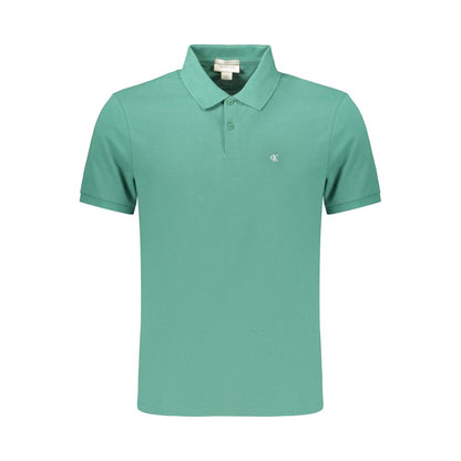 Calvin Klein Green Cotton Mens Polo