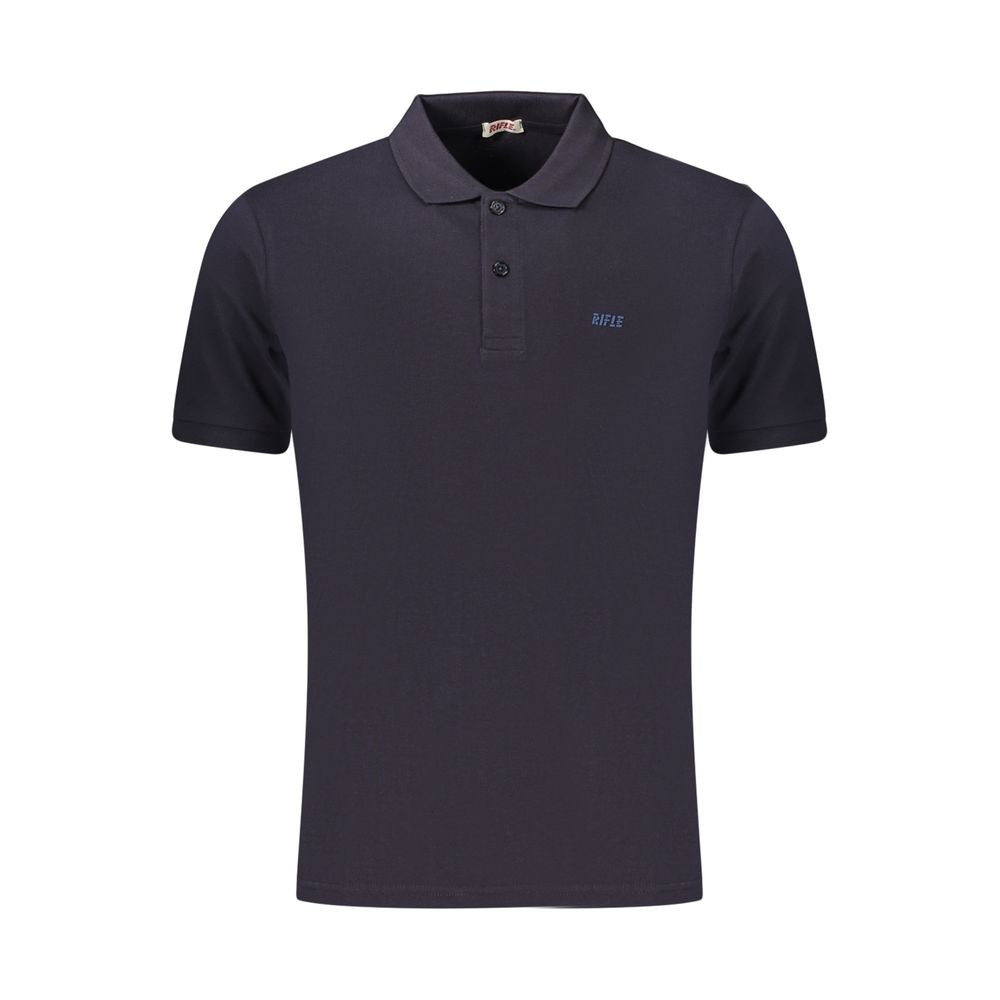 Rifle Blue Cotton Men's Polo