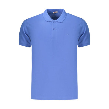 Rifle Blue Cotton Men's Polo