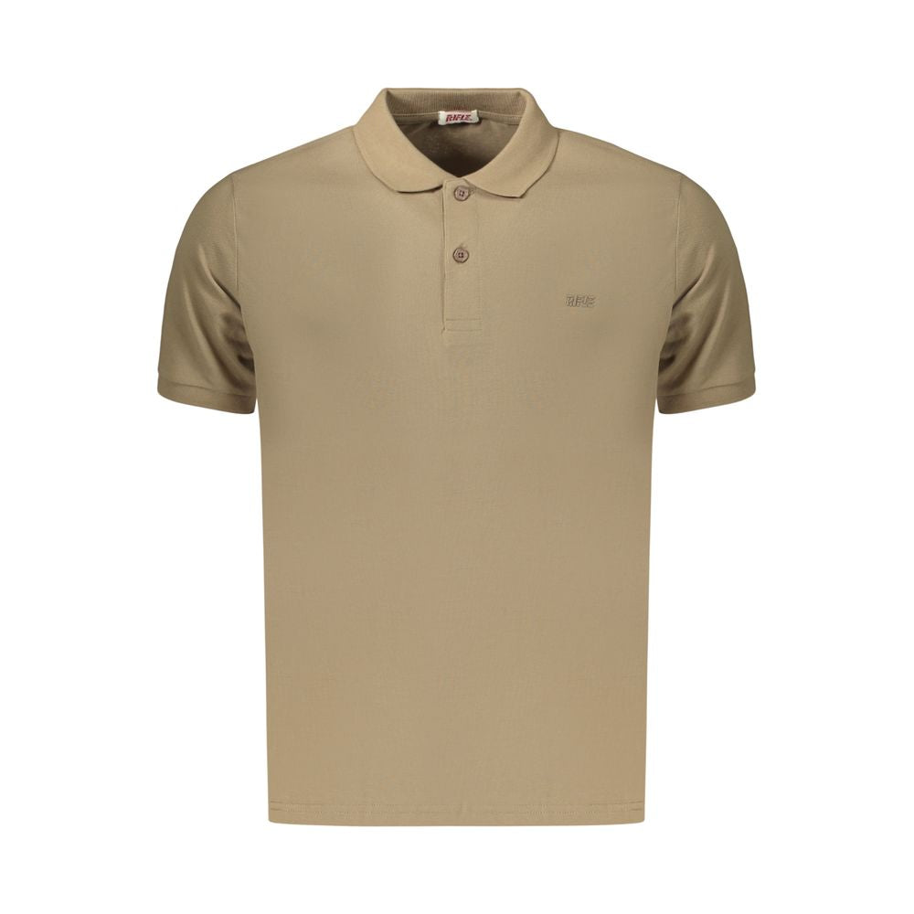 Rifle Brown Cotton Men's Polo