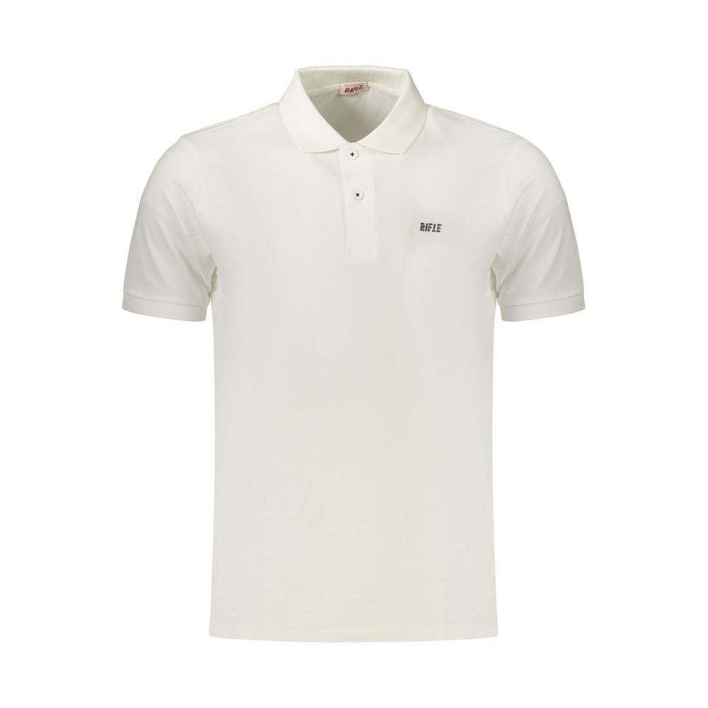 Rifle White Cotton Men's Polo