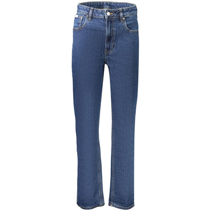 Calvin Klein Blue Cotton Womens Jeans