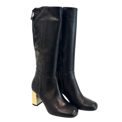 Borbonese Black Leather Women Boot