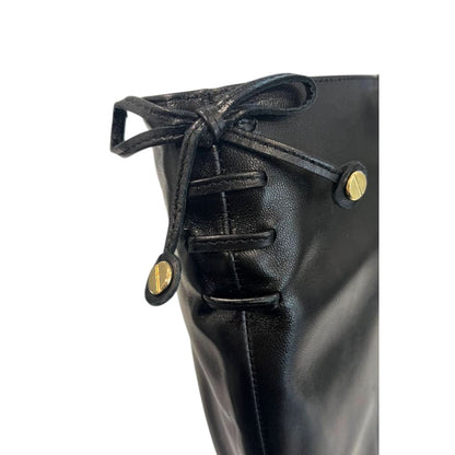 Borbonese Black Leather Women Boot