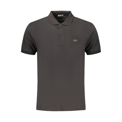 Rifle Black Cotton Polo Shirt