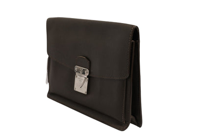 Louis Vuitton Belaia Clutch Taiga Leather