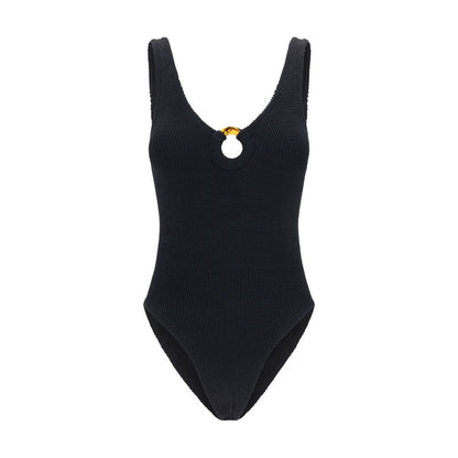Hunza G Black Polyamide One-Piece Swimsuit